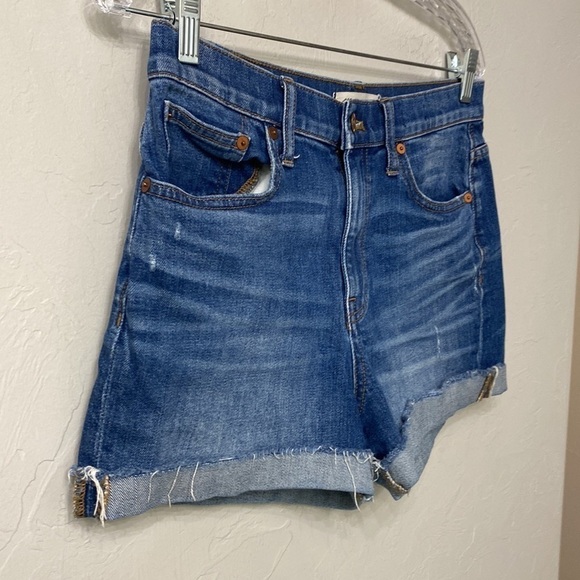 Madewell high rise denim shorts size 27 - Picture 2 of 9